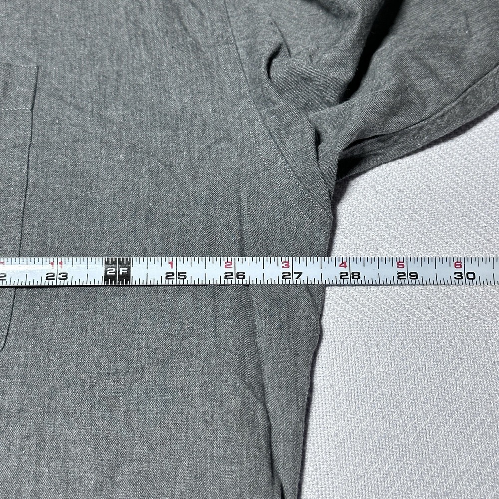 Vintage Chaps Ralph Lauren Button Down Shirt Mens XL Crest Gray Chambray Denim - Picture 7 of 11